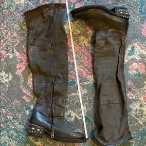 Free people grey over the knee boot
